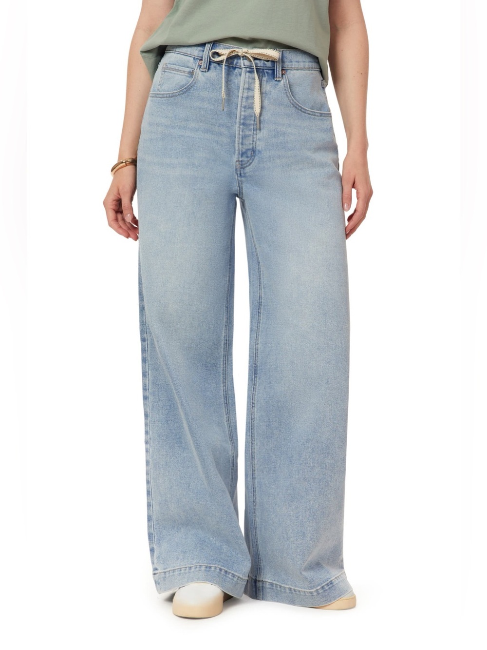 Scotch & Soda Drawstring Wide Leg Jeans